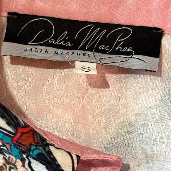 * RARE Dalia MacPhee Floral Baroque Print Shirt Dress Size S - Picture 12 of 16